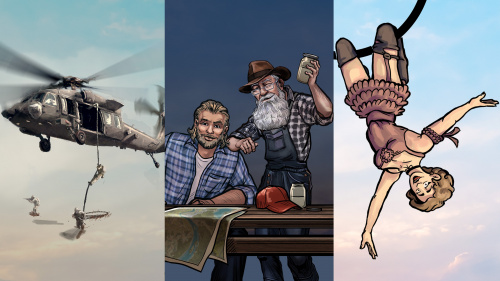 Heliborne + The Amazing American Circus + Moonshine Inc.