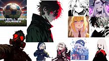 Football 2024 Journey with Transparent Anime Avatar