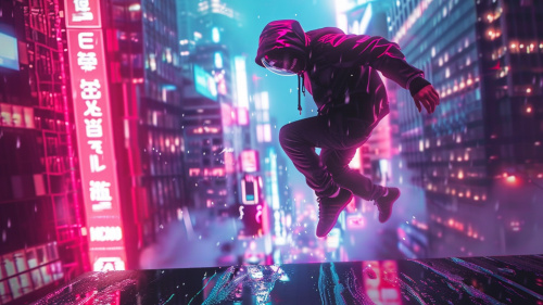 Cyberpunk Parkour Uprising