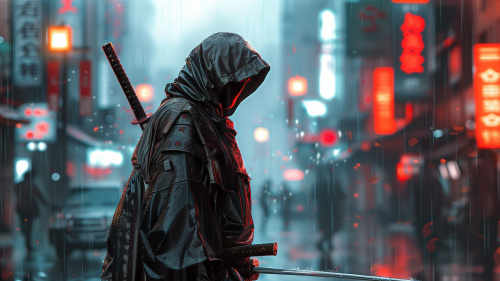 Cyberpunk Samurai