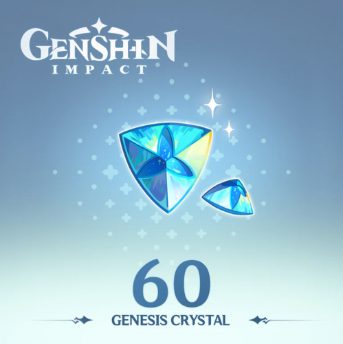 Донат Genshin Impact 60 Genesis Crystals - игровая валюта Донат Genshin Impact 60 Genesis Crystals - игровая валюта