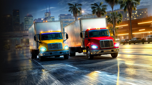 Truck Simulator 2025: City Work Delivery