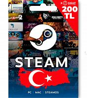 Steam код пополнения 200 TL (Турция)