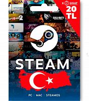 Steam код пополнения 20 TL (Турция)