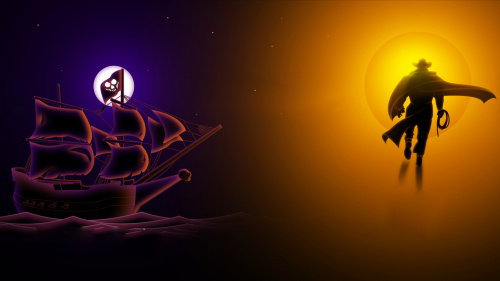 Hidden Shapes: Black Skull + Old West