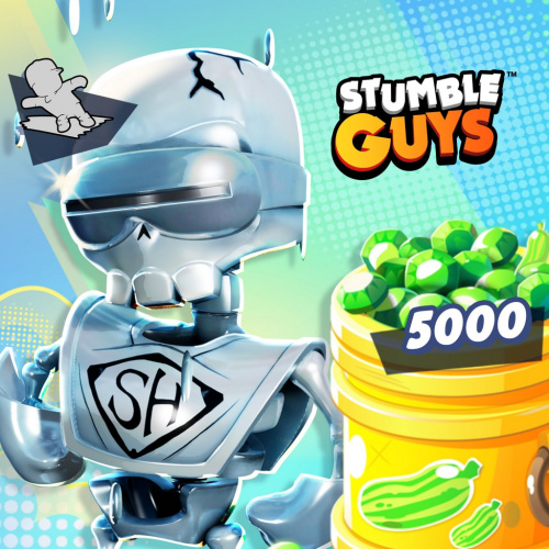 Stumble Guys — Комплект Silver Skeleton - PS5™ Stumble Guys — Комплект Silver Skeleton - PS5™
