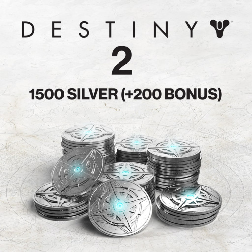 1500 ед. серебра Destiny 2 (+200 ед. в подарок) 1500 ед. серебра Destiny 2 (+200 ед. в подарок)