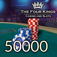 Four Kings Casino: Пакет Фишек 50.000