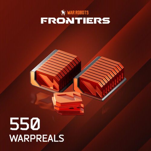 500 и 50 бонусных варп-реалов War Robots: Frontiers 500 и 50 бонусных варп-реалов War Robots: Frontiers